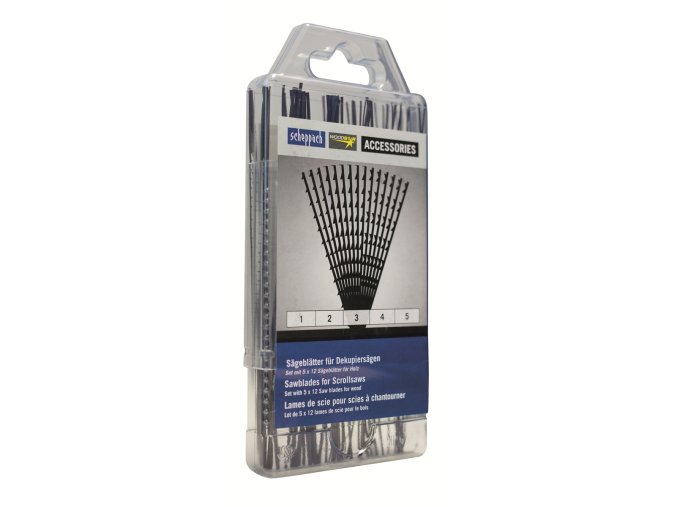 Scheppach Univerzální 60 dílná sada pro lupínkové pily ( 5 x 12 ks )