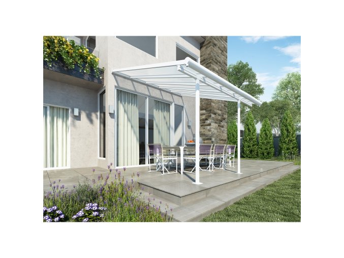 Montovaná hliníková pergola Palram Sierra 3000 bílá 3 x 3