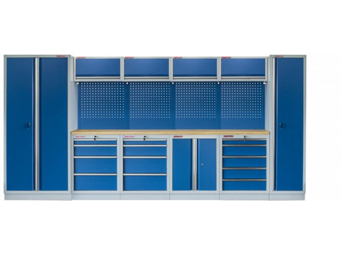 Kvalitní PROFI BLUE dílenský nábytek 4235 x 495 x 2000 mm - MTGS1300A5 Blue