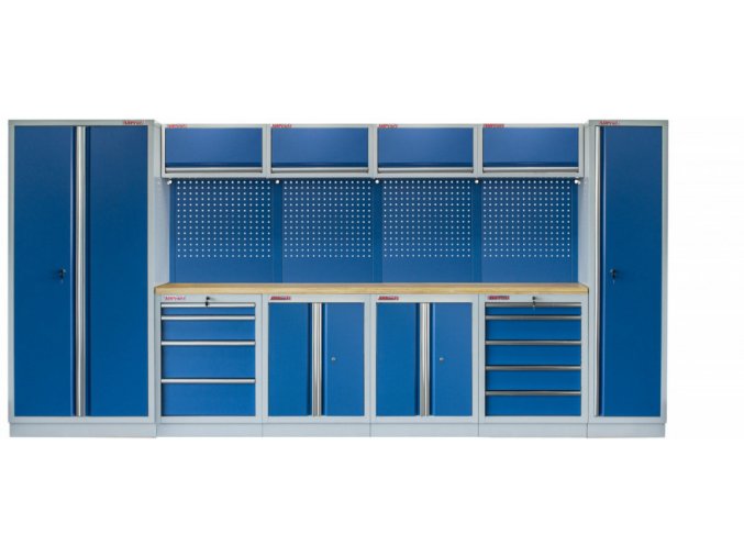 Kvalitní PROFI BLUE dílenský nábytek 4235 x 495 x 2000 mm - MTGS1300AA6 Blue