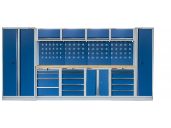 Kvalitní PROFI BLUE dílenský nábytek 4235 x 495 x 2000 mm - MTGS1300AD Blue