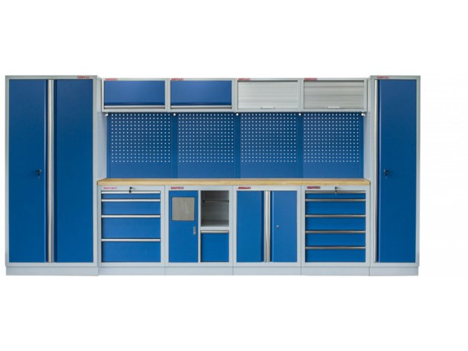 Kvalitní PROFI BLUE dílenský nábytek 4235 x 495 x 2000 mm - MTGS1301AA Blue