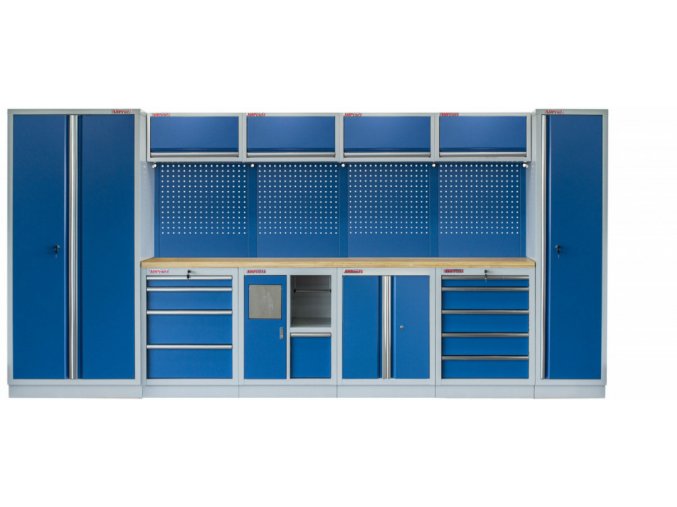 Kvalitní PROFI BLUE dílenský nábytek 4235 x 495 x 2000 mm - MTGS1301AI Blue