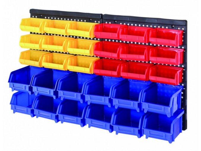 Plastový organizér na šrouby s 30 boxy - MSBRWK1812