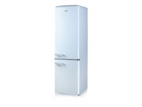 Retro lednice s mrazákem - modrá - DOMO DO982RKB, Objem chladničky: 181 l, Objem mrazáku: 63 l, Třída: E