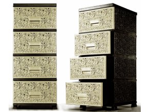 1893 1 mega plast komoda monako 44 x 38 x 90 5 cm krem wenge