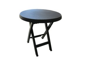 2241 mega plast plastovy skladaci stul teo prumer 70 cm antracit