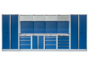 Kvalitní PROFI BLUE dílenský nábytek - 4535 x 2000 x 495 mm - MTGS1300A33