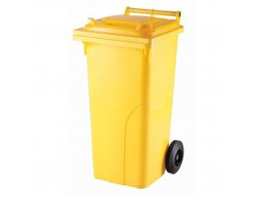 Plastová popelnice nádoba 120 l žlutá