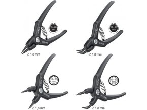 Sada kleští na pojistné kroužky HAZET 1845/4