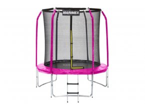 Trampolína Marimex Standard 183 cm růžová + vnitřní ochranná síť + schůdky ZDARM