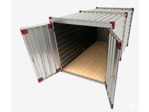 container 4m RED open