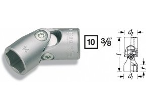 Nástrčné hlavice s kloubem 6-hr. 880G-16 Hazet
