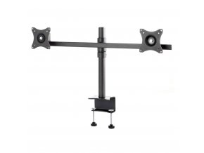 Stolní držák na 2 monitory Edbak SV05 (Profesionální stolní držák na 2 monitory 17" - 27" vedle sebe, nezávislé polohování, naklápění 120° , otáčení 210°, výška 100-400 mm, funkce pivot 360°, VESA 75x75 a 100x100, nosnost 20 kg)