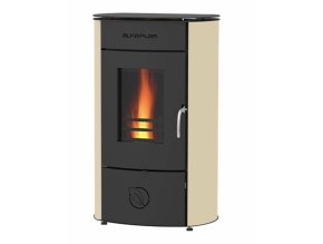 Alfa Plam Gala*ECO*CV krbová kamna, krém, 8kW,?118mm-horní/zadní