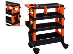 9549 igotrend multifunkcni dilensky 4 patrovy vozik s kolecky 68 x35 x 87 5 cm