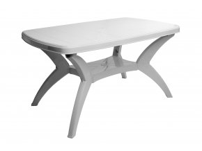 Mega Plast, plastový stůl MODELLO, 73 x 75 x 140 cm, bílý