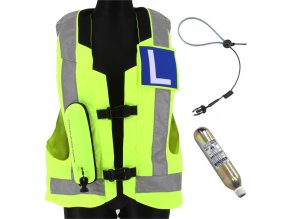 Hit-Air MLV 2 airbag vesta žlutá reflexní pro autoškoly (Velikost vesty Medium (S-XL))
