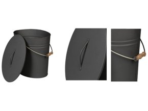 3597 lienbacher ovalna nadoba na popel s vikem 24 l 40 x 25 x 35 cm