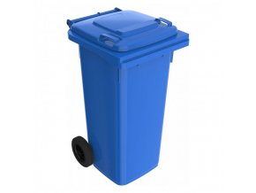 Plastová popelnice 120 l, modrá