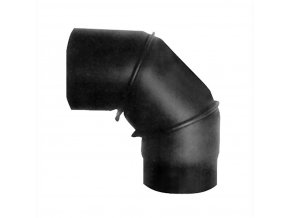koleno kouřové otočné 130mm/90st.t.1,5mm ČER