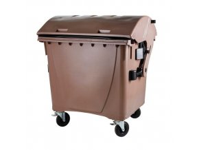 Plastový kontejner 1100 l.- hnědý