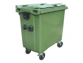 Plastový kontejner 660 l. - zelený