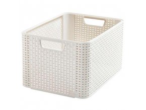 box úložný RATTAN 43,6x33x23cm (L), STYLE2, PH KRÉM