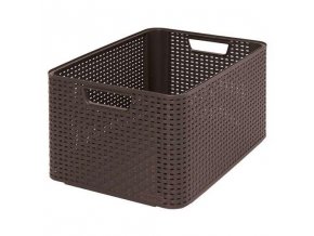 box úložný RATTAN 43,6x33x23cm (L), STYLE2, PH HN