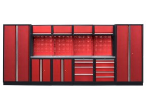 Kvalitní PROFI RED dílenský nábytek - 4535 x 495 x 2000 mm - RTGS1300BB2