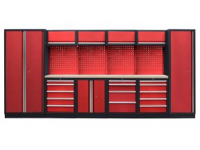 Kvalitní PROFI RED dílenský nábytek 4235 x 495 x 2000 mm - RTGS1300AD