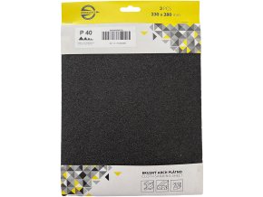 plátno brusné na kov,dřevo zr.100, 230x280mm (3ks)