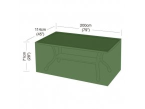plachta krycí na obdélníkový 8místný stůl 200x114x71cm, PE 90g/m2