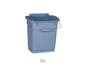 Odpadkový koš na tříděný odpad MODULOBAC 35 l, 35 l,zelená