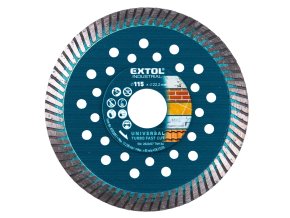 kotouč diamantový řezný, turbo Fast Cut, suché i mokré řezání, O 115x22,2x2mm