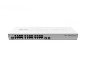 Switch Mikrotik CRS326-24G-2S+RM 800MHz CPU, 512MB, 24xGLAN, 2xSFP+cage, ROS L5, rack