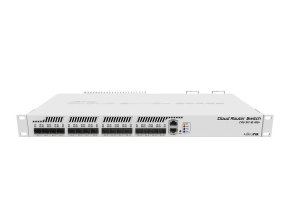 Switch Mikrotik CRS317-1G-16S+RM 800MHz CPU, 1GB, 1xGLAN, 16xSFP+cage, ROS L5, Dual PSU, rack