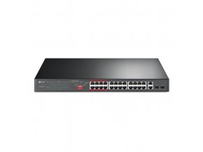 Switch TP-Link TL-SL1226P 24x LAN/PoE+, 2x GLAN, 2x SFP Combo, 250W