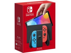Herní konzole Nintendo Switch, Neon Red&Blue Joy-Con (OLED)