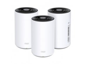 WiFi router TP-Link Deco PX50(3-pack) AX3000 + G15000, WiFi 6E, 1x 2.5GLAN, 2x GLAN / 574Mbps 2,4GHz/ 2402Mbps 5GHz