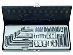 Sada klíčů a bitů, Torx, 40 ks - LIABS80003