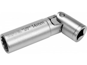 Magnetický kloubový nástrčný klíč na svíčky 3/8" 14 mm - YT-38512