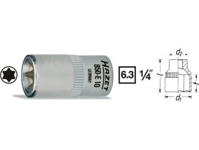 Vnitřní nástrčný klíč 1/4" TORX E12 HAZET 850-E12 - HA188598