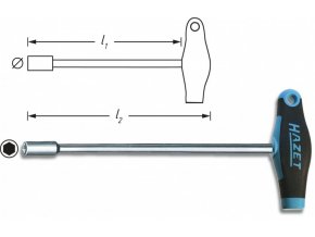 Šestihranný nástrčný klíč 428LG-13 Hazet (HA019557)