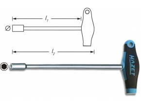 Šestihranný nástrčný klíč 428LG-8 Hazet (HA019601)