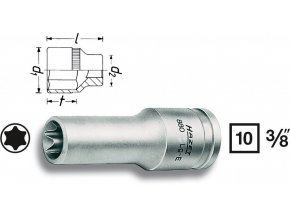 Vnitřní nástrčný klíč 3/8" TORX® E10 HAZET 880LG-E10 - HA053087