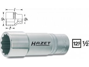 Vnitřní nástrčný klíč 1/2" dvanáctihranný 10mm HAZET 900TZ-10 - HA053452