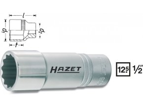 Vnitřní nástrčný klíč 1/2" dvanáctihranný 13mm HAZET 900TZ-13 - HA045259