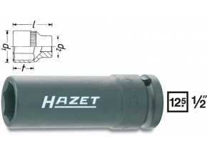 Kovaný vnitřní nástrčný klíč 1/2" šestihranný 17mm HAZET 902SLG-17 - HA045778