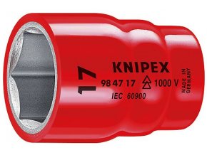 Vnitřní nástrčný klíč 1/2" šestihranný 17mm Knipex - 984717